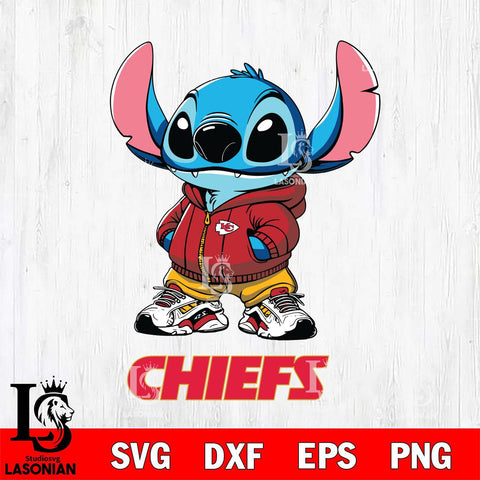 Kansas City Chiefs Stitch Disney NFL Svg Eps Dxf Png File, Digital Download, Instant Download