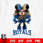 Kansas City Royals Beauty Minnie Mouse Svg Eps Dxf Png File, Digital Download, Instant Download