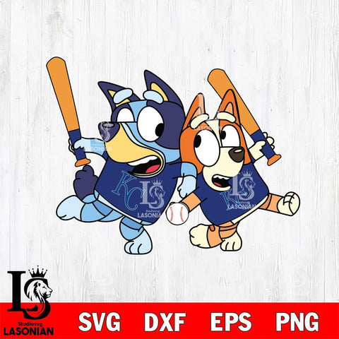 Kansas City Royals Bluey Svg Eps Dxf Png File, Digital Download, Instant Download