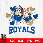 Kansas City Royals Bluey & Bingo 10 Svg Eps Dxf Png File, MLB svg, Digital Download, Instant Download