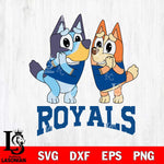 Kansas City Royals Bluey & Bingo 15 Svg Eps Dxf Png File, MLB svg, Digital Download, Instant Download