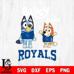 Kansas City Royals Bluey & Bingo 4 Svg Eps Dxf Png File, MLB svg, Digital Download, Instant Download