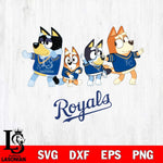 Kansas City Royals Bluey Mode Dance Squats Svg Eps Dxf Png File, Digital Download, Instant Download