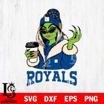 Kansas City Royals Boujee Grinch Girls Christmas Cut Files Cricut, Svg Dxf Eps Png file , Silhouette