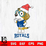 Kansas City Royals Christmas Bluey Honey Sport Cricut , Christmas Svg , Bluey svg , Digital Download, dxf eps png pdf file