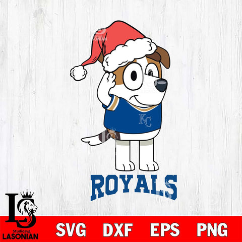 Kansas City Royals Christmas Bluey Jack Sport Cricut , Christmas Svg , Bluey svg , Digital Download, dxf eps png pdf file