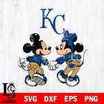 Kansas City Royals Fan Minnie And Mickey Love Svg Eps Dxf Png File, Digital Download, Instant Download