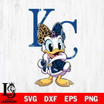 Kansas City Royals Fancy Daisy Duck Disney Svg Eps Dxf Png File, Digital Download, Instant Download