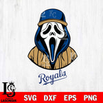 Kansas City Royals Ghostface 5 Svg Eps Dxf Png File, Digital Download, Instant Download