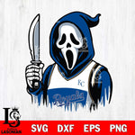 Kansas City Royals Ghostface 6 Svg Eps Dxf Png File, Digital Download, Instant Download