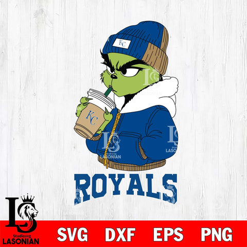 Kansas City Royals Grinch Bougie Christmas Cut Files Cricut, Svg Dxf Eps Png file , Silhouette