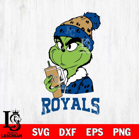 Kansas City Royals Grinch Bougie Leopard Svg Eps Dxf Png File, Digital Download, Instant Download