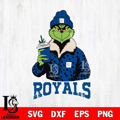 Kansas City Royals Grinch Christmas Cut Files Cricut, Svg Dxf Eps Png file , Silhouette