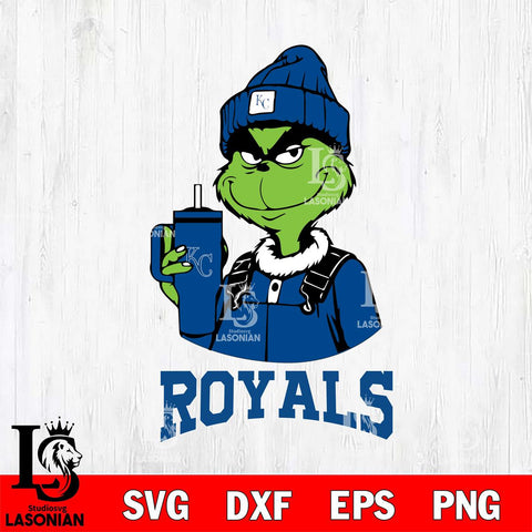 Kansas City Royals Grinch Football Christmas Cut Files Cricut, Svg Dxf Eps Png file , Silhouette