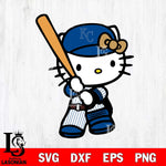 Kansas City Royals Hello Kitty 2 Svg Eps Dxf Png File, Digital Download, Instant Download