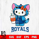 Kansas City Royals Hello Kitty Stitch Svg Eps Dxf Png File, MLB svg, Digital Download, Instant Download