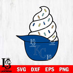 Kansas City Royals Ice Cream Hat Svg Eps Dxf Png File, Digital Download, Instant Download