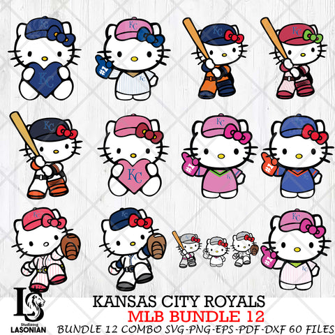 Kansas City Royals MLB Bundle 12 Svg Eps Dxf Png File, Digital Download, Instant Download