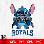 Kansas City Royals Stitch Vampire halloween Svg Eps Dxf Png File, MLB svg, Digital Download, Instant Download