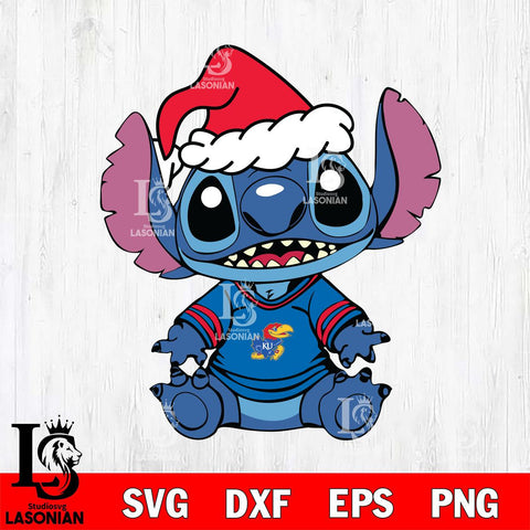 Kansas Jayhawks Baby Stitch Christmas Svg Eps Dxf Png File, Digital Download, Instant Download