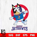 Kansas Jayhawks Bandit Heeler Rugby Svg Eps Dxf Png File, Digital Download ,Instant Download, Cricut File