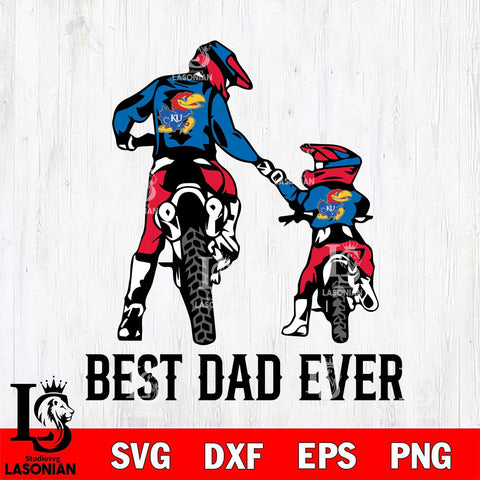 Kansas Jayhawks Best Dad Ever Svg Eps Dxf Png File, Digital Download, Instant Download