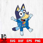 Kansas Jayhawks Bluey 3 Svg Eps Dxf Png File, Digital Download, Instant Download