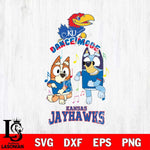 Kansas Jayhawks Bluey Bingo Dance Mode Svg Eps Dxf Png File, NCAA svg, Digital Download, Instant Download