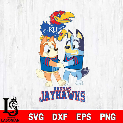 Kansas Jayhawks Bluey Chilli Dance Svg Eps Dxf Png File, Digital Download, Instant Download