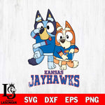 Kansas Jayhawks Bluey Chilli Dance Mode Svg Eps Dxf Png File, Digital Download, Instant Download