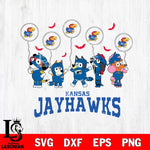 Kansas Jayhawks Bluey Halloween Spooky Svg Eps Dxf Png File, Digital Download, Instant Download