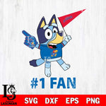 Kansas Jayhawks Bluey #1 Fan Svg Eps Dxf Png File,NCAA Svg Files,Bluey svg ,Digital Download ,Instant Download, Cricut File