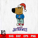 Kansas Jayhawks Chill Guy Christmas Svg Eps Dxf Png File,NCAA Svg Files,Chill Guy svg ,Digital Download ,Instant Download, Cricut File