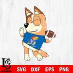 Kansas Jayhawks Chilli bluey Svg Eps Dxf Png File, Digital Download, Instant Download