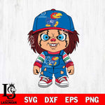 Kansas Jayhawks Chucky Football Horror Halloween Svg Eps Dxf Png File, NCAA svg, Digital Download, Instant Download