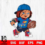 Kansas Jayhawks Chucky Horror 10 Svg Eps Dxf Png File, NCAA svg, Digital Download, Instant Download