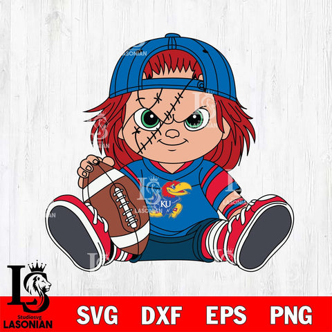 Kansas Jayhawks Chucky Horror 11 Svg Eps Dxf Png File, NCAA svg, Digital Download, Instant Download