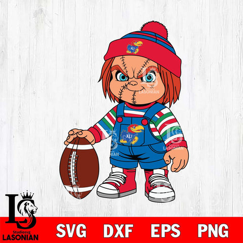 Kansas Jayhawks Chucky Horror 6 Svg Eps Dxf Png File, NCAA svg, Digital Download, Instant Download