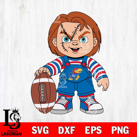 Kansas Jayhawks Chucky Horror 7 Svg Eps Dxf Png File, NCAA svg, Digital Download, Instant Download