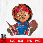 Kansas Jayhawks Chucky Horror 9 Svg Eps Dxf Png File, NCAA svg, Digital Download, Instant Download