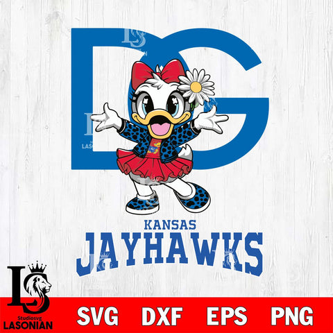 Kansas Jayhawks Dolce And Gabbana Daisy Duck Disney Svg Eps Dxf Png File, Digital Download, Instant Download