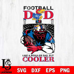 Kansas Jayhawks Football Dad Cooler Svg Eps Dxf Png File, Digital Download, Instant Download