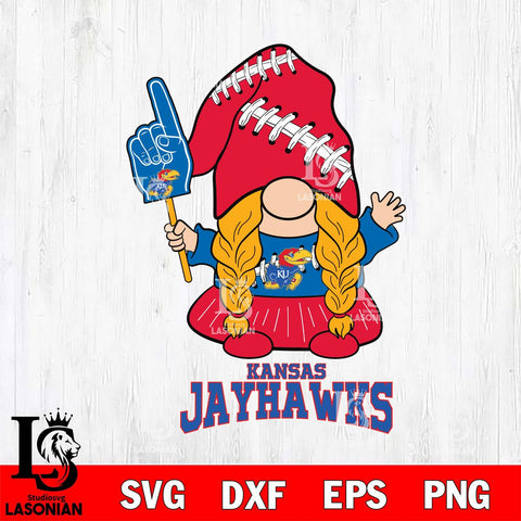 Kansas Jayhawks Gnomes Fan Svg Eps Dxf Png File, Digital Download, Instant Download