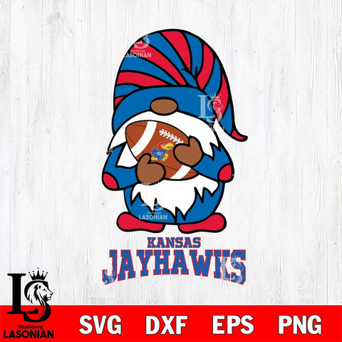 Kansas Jayhawks Gnomes Football Svg Eps Dxf Png File, Digital Download, Instant Download