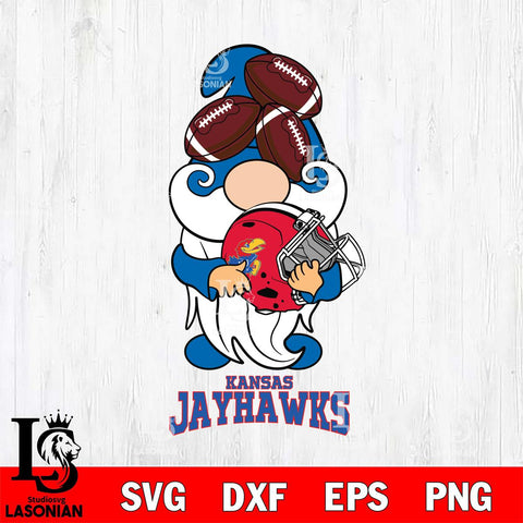 Kansas Jayhawks Gnomes Helmet Svg Eps Dxf Png File, Digital Download, Instant Download