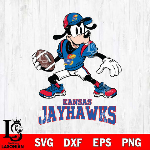 Kansas Jayhawks Goofy Disney, Svg Eps Dxf Png File, Digital Download