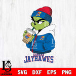 Kansas Jayhawks Grinch Bougie Sport Svg Eps Dxf Png File, Digital Download, Instant Download