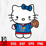 Kansas Jayhawks Hello Kitty sport 7 Svg Eps Dxf Png File, NCAA svg, Digital Download, Instant Download