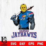 Kansas Jayhawks Jason Voorhees 7 Svg Eps Dxf Png File, Digital Download