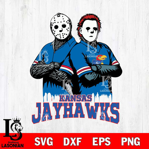 Kansas Jayhawks Jason Voorhees 8 Svg Eps Dxf Png File, Digital Download